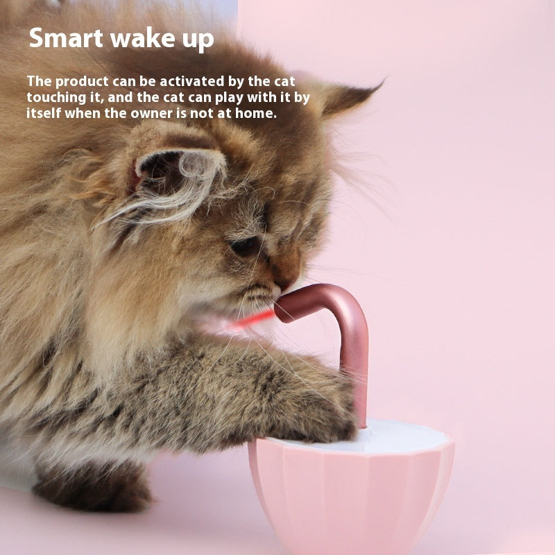 Bubble Tea Cat Laser Toy – Interactive Tumbler for Indoor Cats