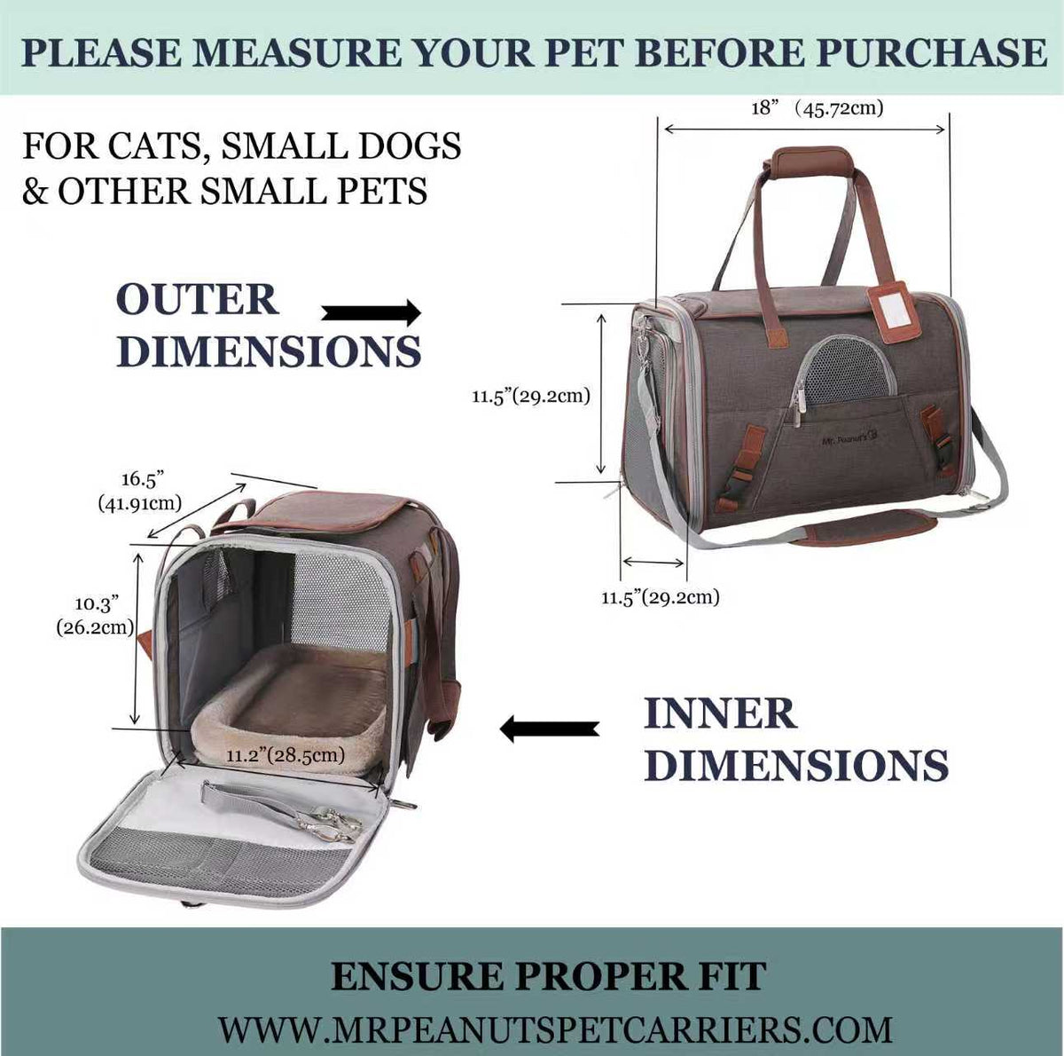 Mr. Peanut's Gold Series V3.0 Pet Carrier