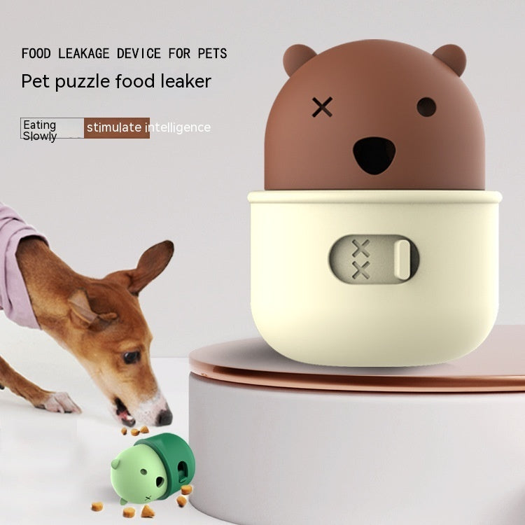 Adjustable Silicone Pet Food Dispenser for Dogs and Cats