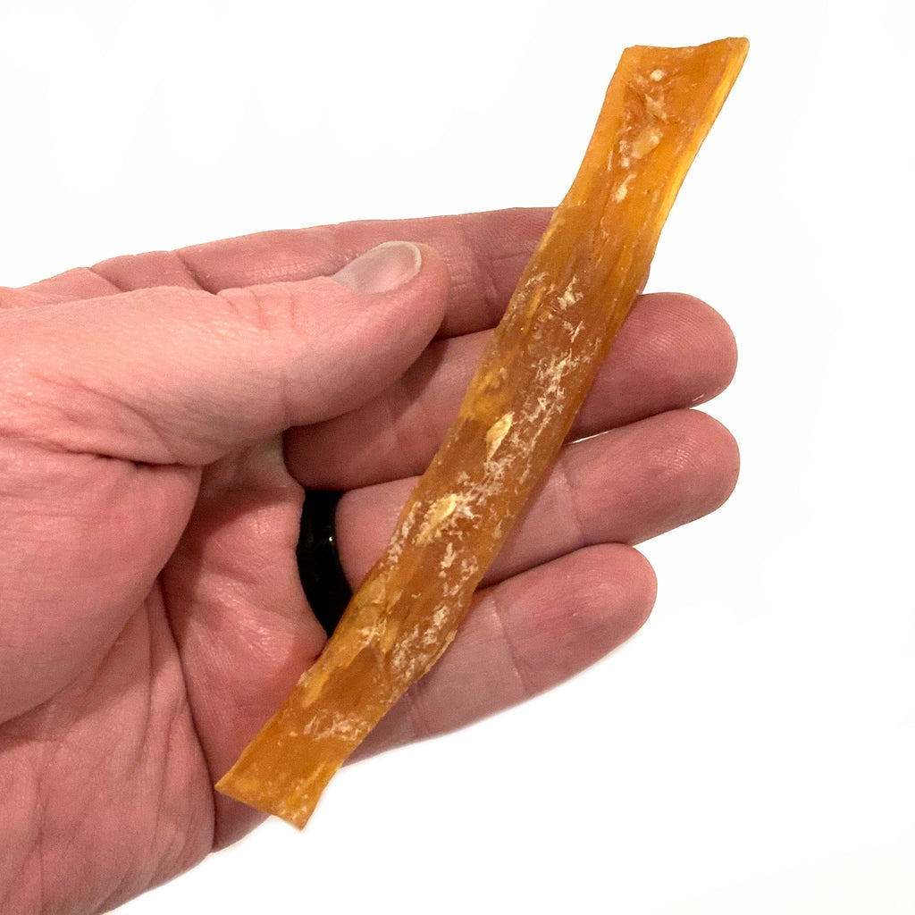5" Back Strap Sticks for Dogs – Low-Odor, 100% Cattle Chews