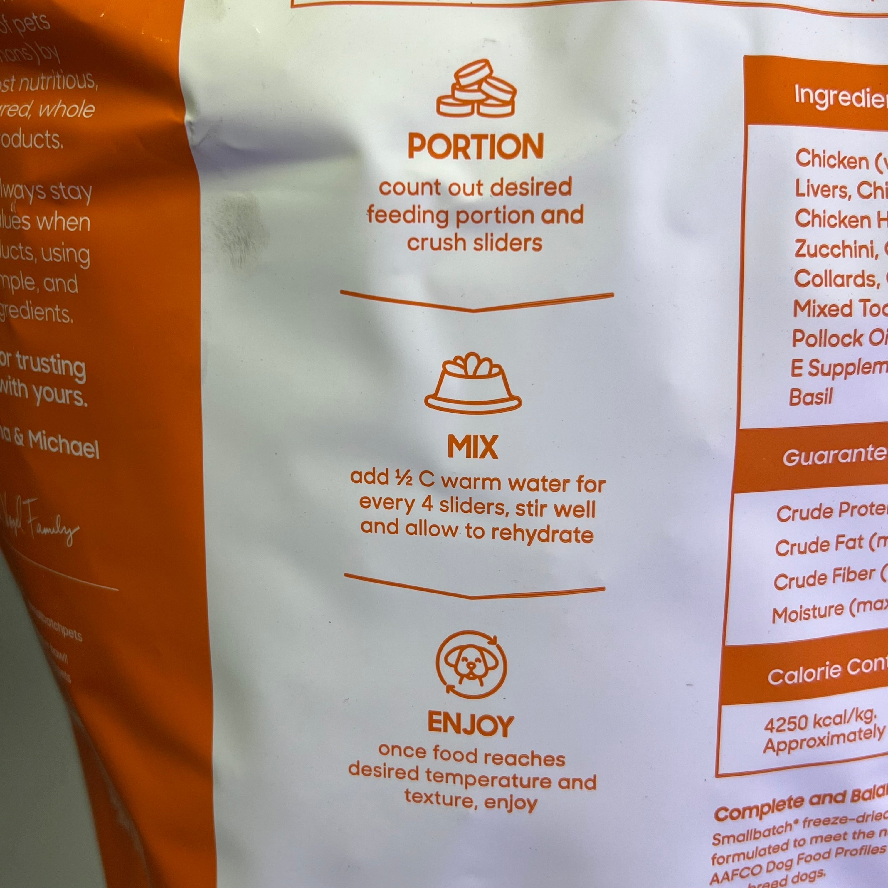Freeze-Dried Chicken Sliders Dog Food, 25 oz