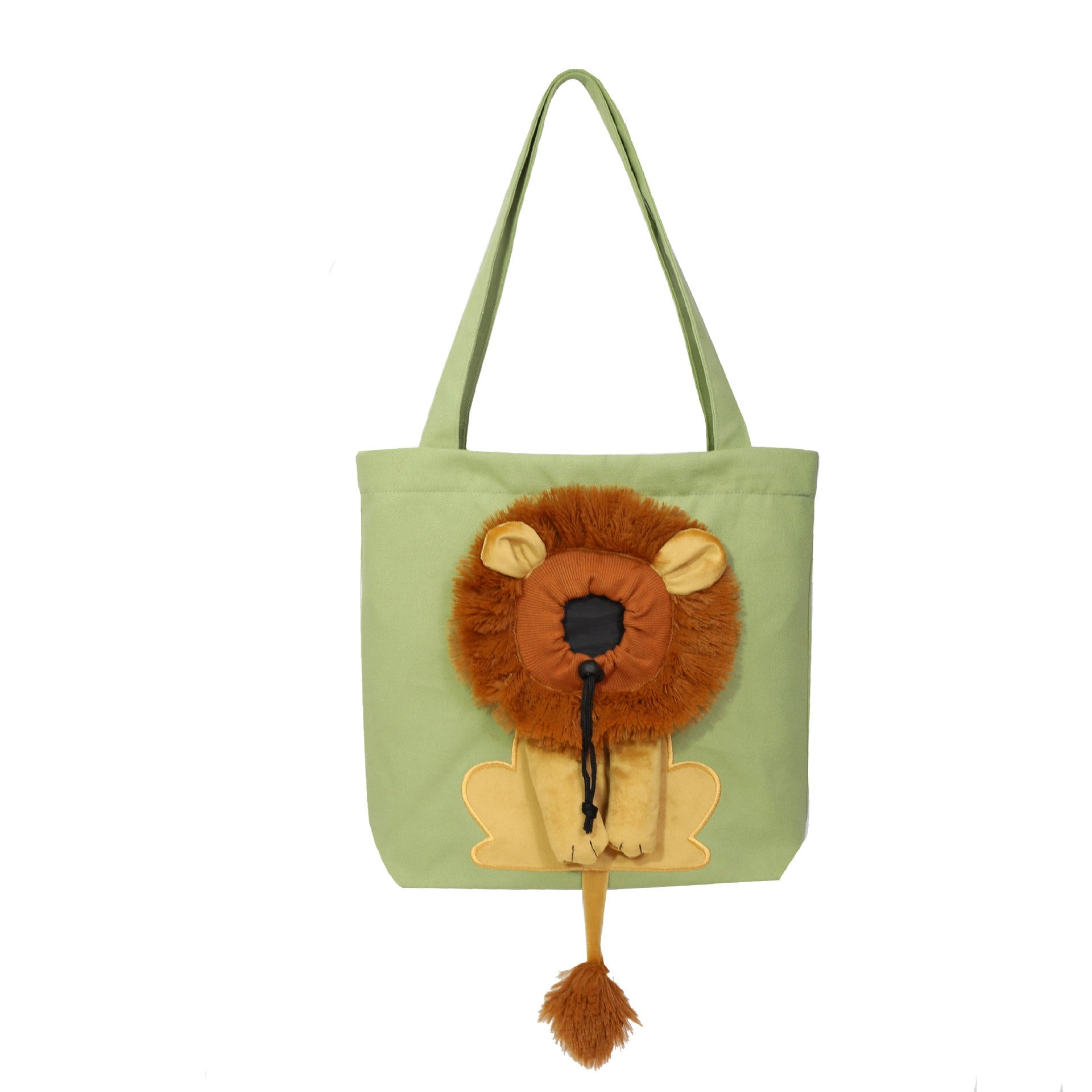 Lion Design Canvas Pet Carrier for Small Dogs and Cats