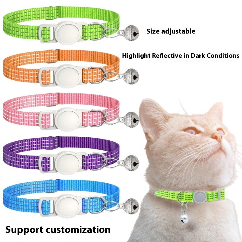 Nylon Monochrome Pet Collar, Adjustable, 1.0 x 33 cm
