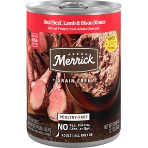 Grain-Free Beef, Lamb & Bison Pâté Wet Dog Food