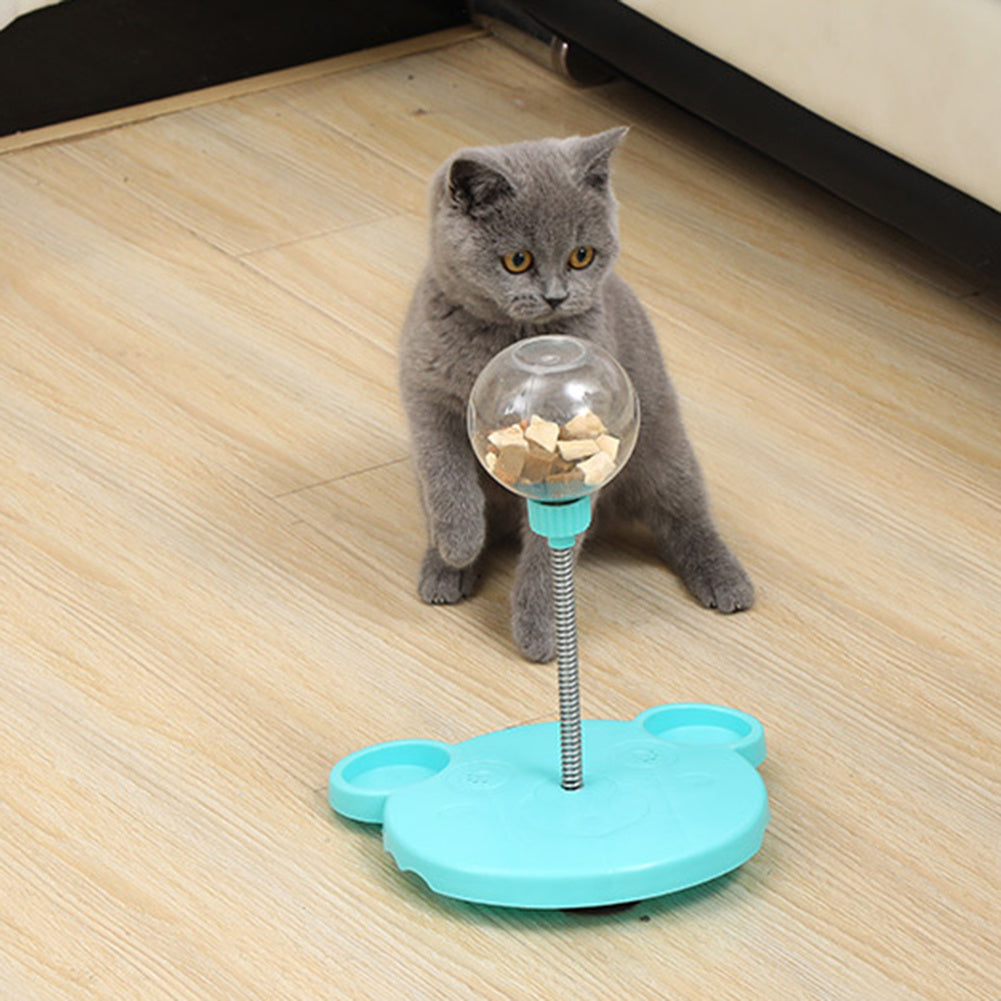 Leaky Ball Suction Cup Toy for Cats and Dogs, Slow Feeder Design