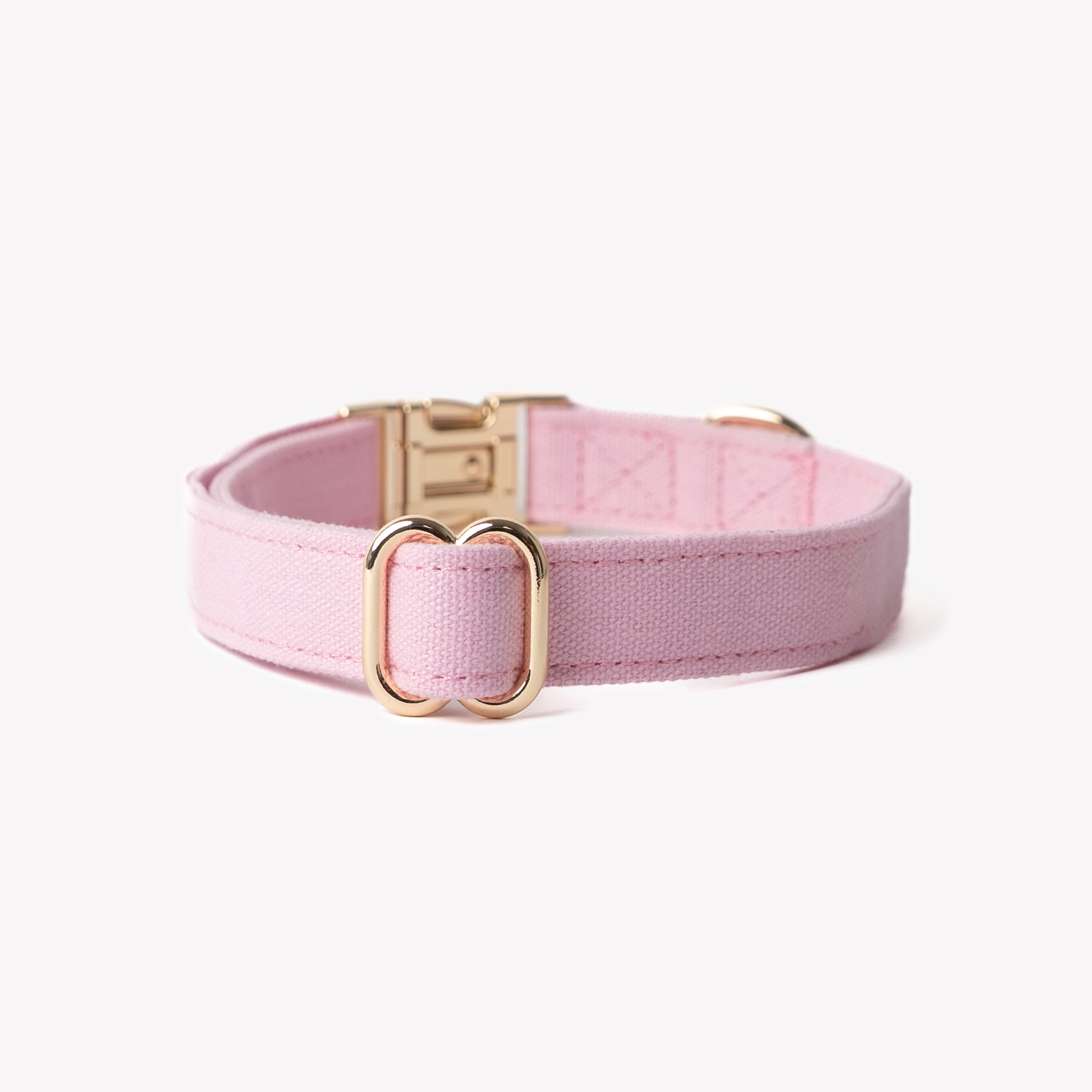 Cotton Canvas Dog Collar with Gold Hardware