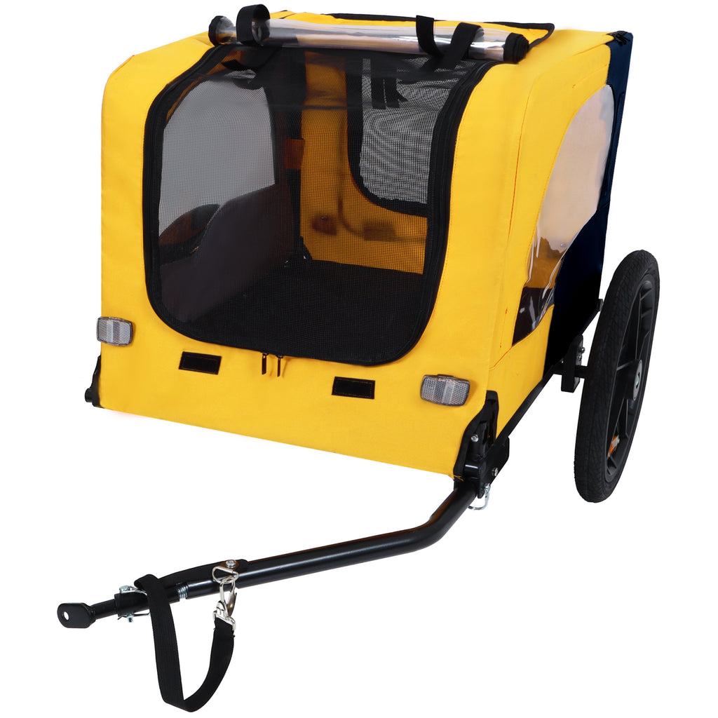 Pet Bike Trailer Dog Cart for Medium Dogs up to 66 lbs