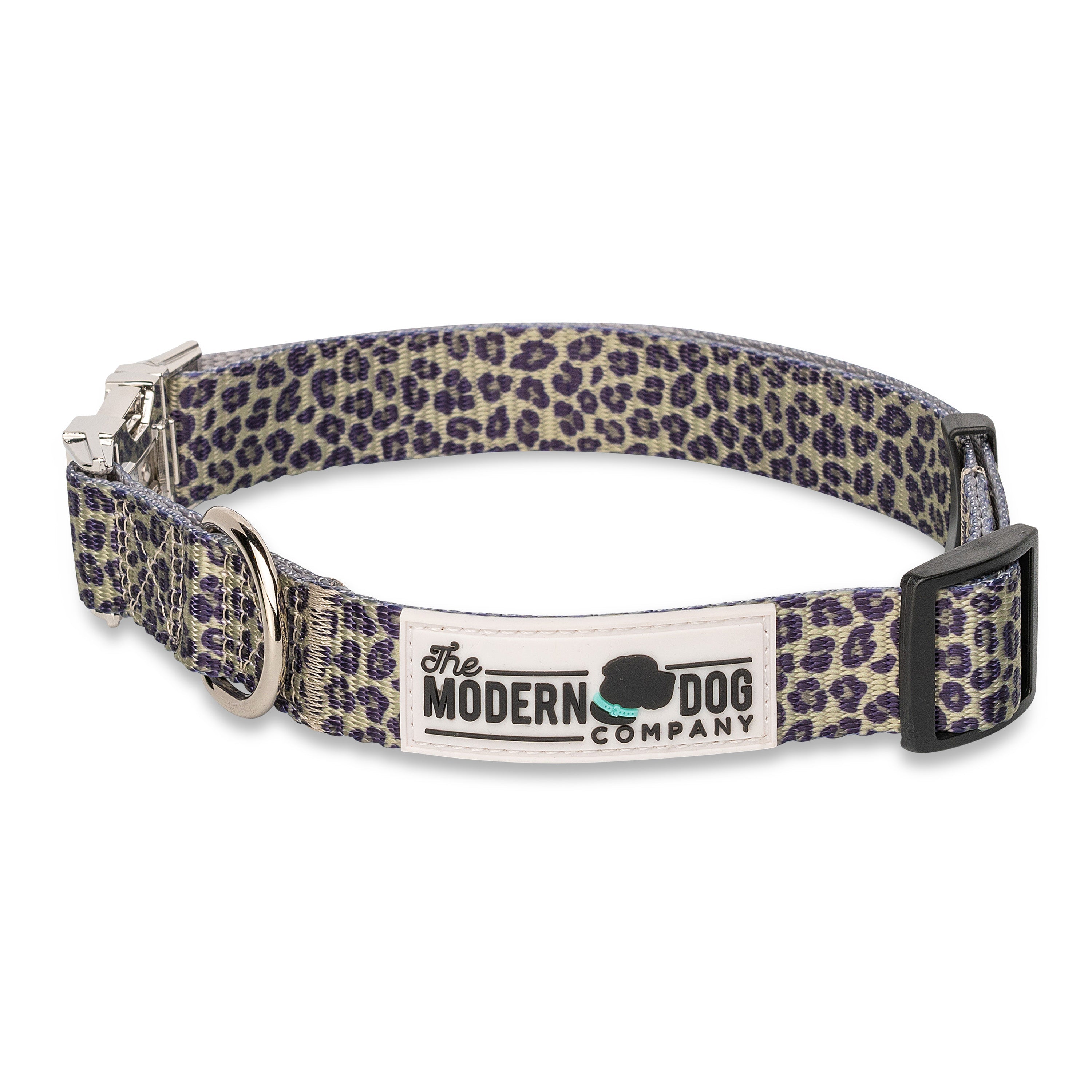 Walk on the Wild Side Adjustable Dog Collar with Metal Hardware