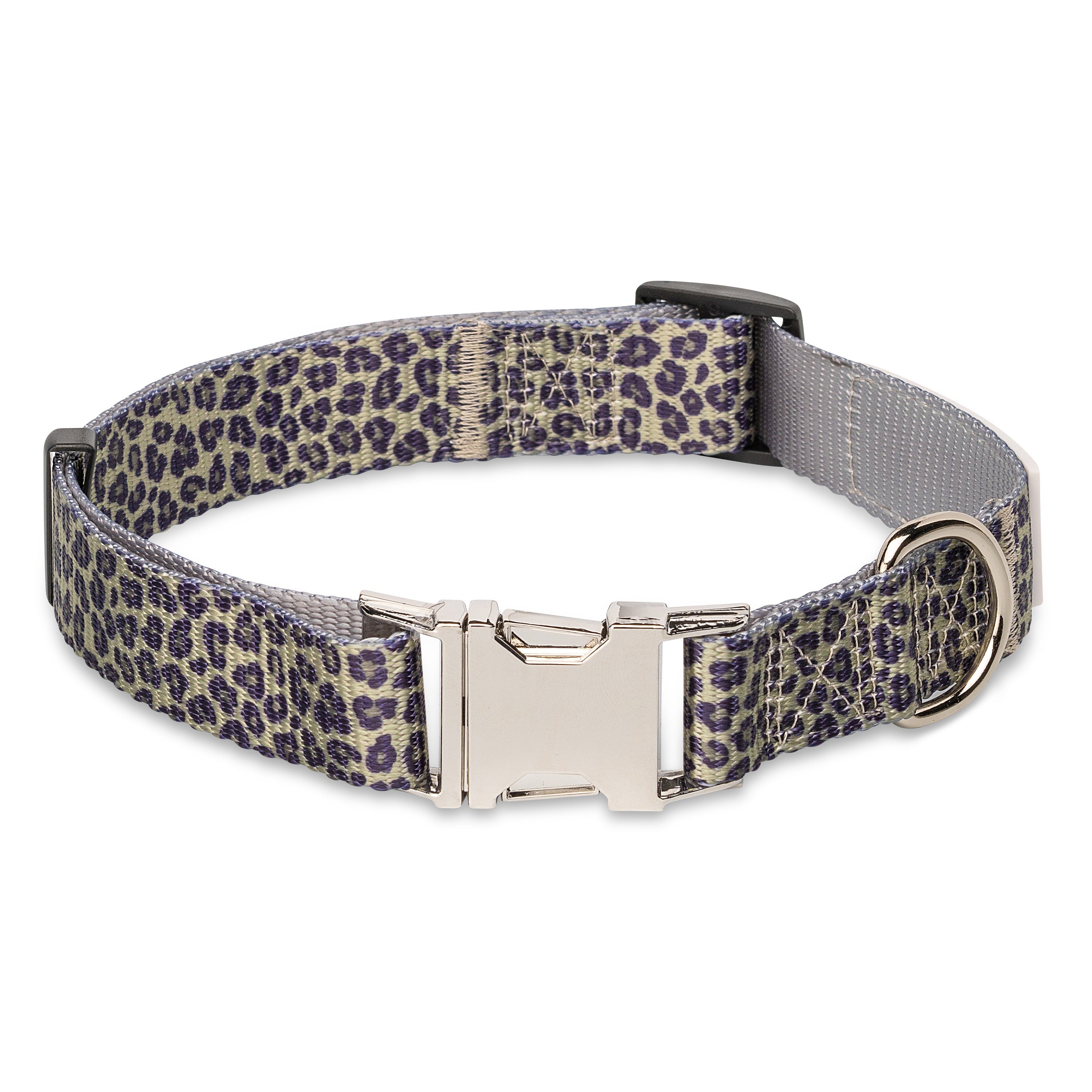 Walk on the Wild Side Adjustable Dog Collar with Metal Hardware