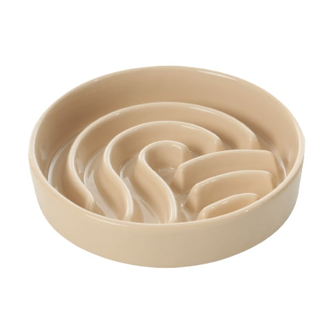 Ceramic Dog Bowl with Non-Slip Base and Optional Wooden Stand