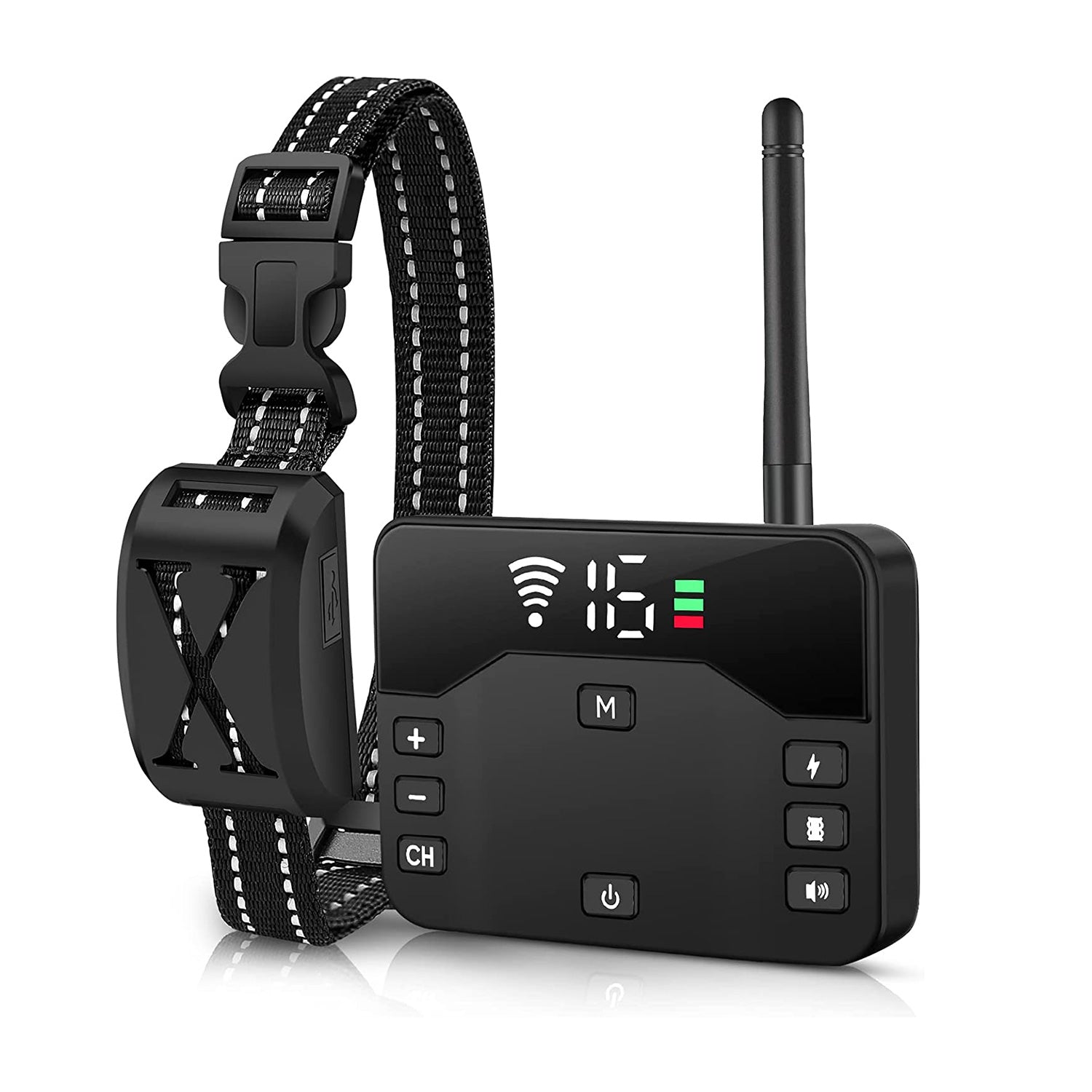 Gbruno 2-in-1 Wireless Electric Dog Fence with Adjustable Range