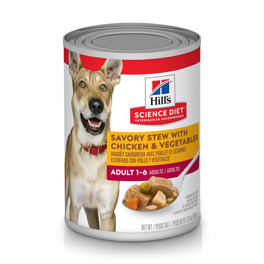 Chicken & Vegetable Stew Wet Dog Food for Adult Dogs, 153.6 oz