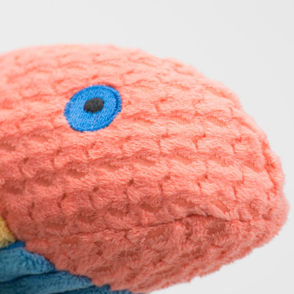 Trout Knotties® Plush Dog Toy with Squeaker, Half-Rounded Shape