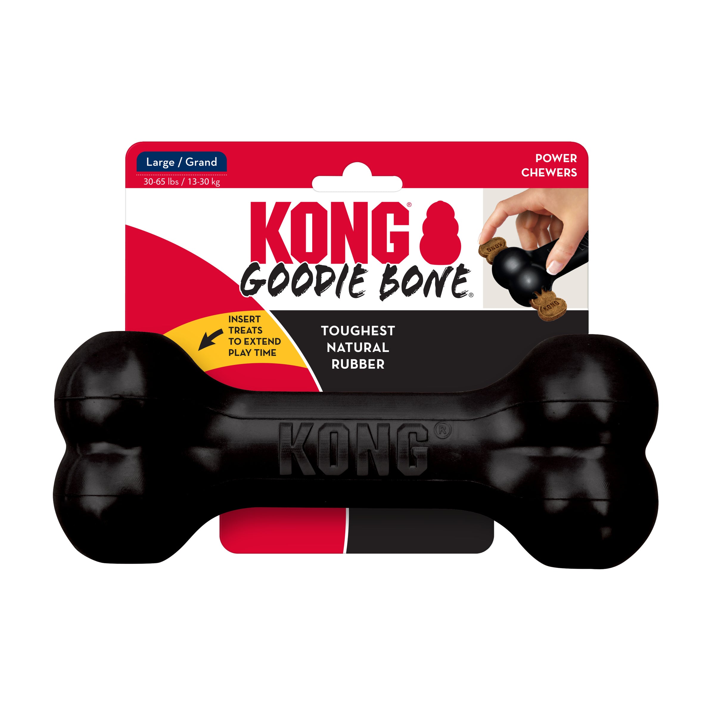 KONG Extreme Goodie Bone Dog Chew Toy with Treat Dispenser