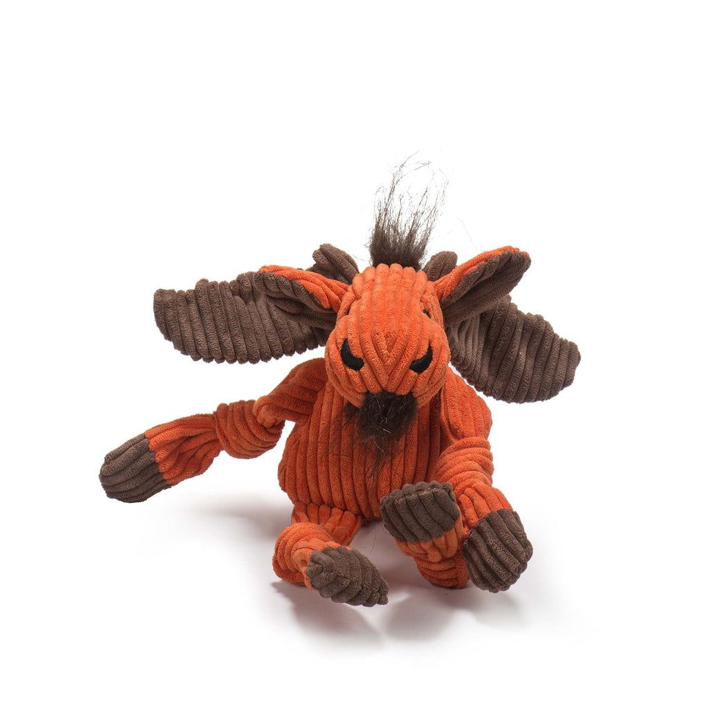 Knotted Plush Dog Toy with Multiple Squeakers