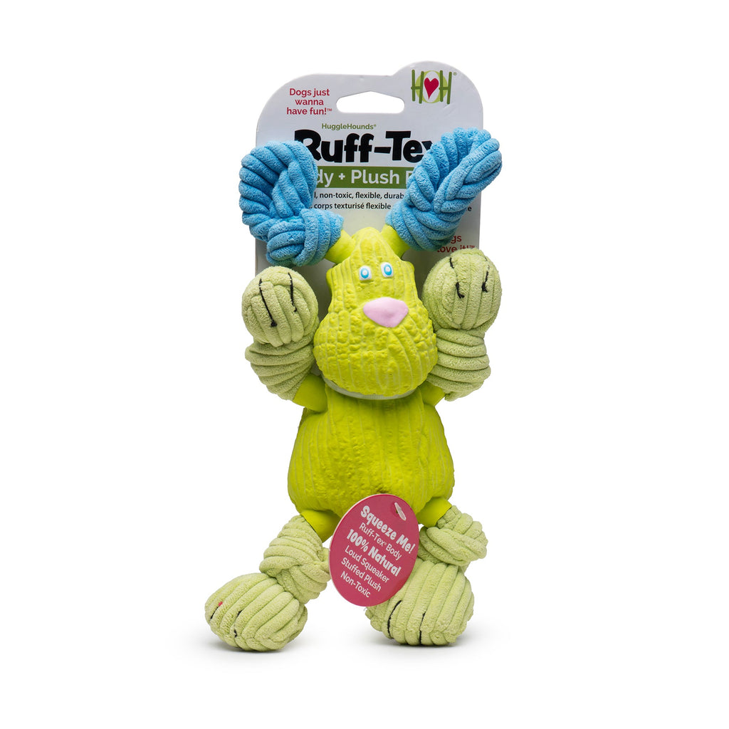 Bugsy Bunny Plush and Ruff-Tex Dog Toy, 10-Inch