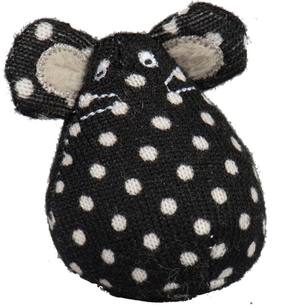 Polka Dot Catnip Mice Toys, 16-Pack with Storage Bucket