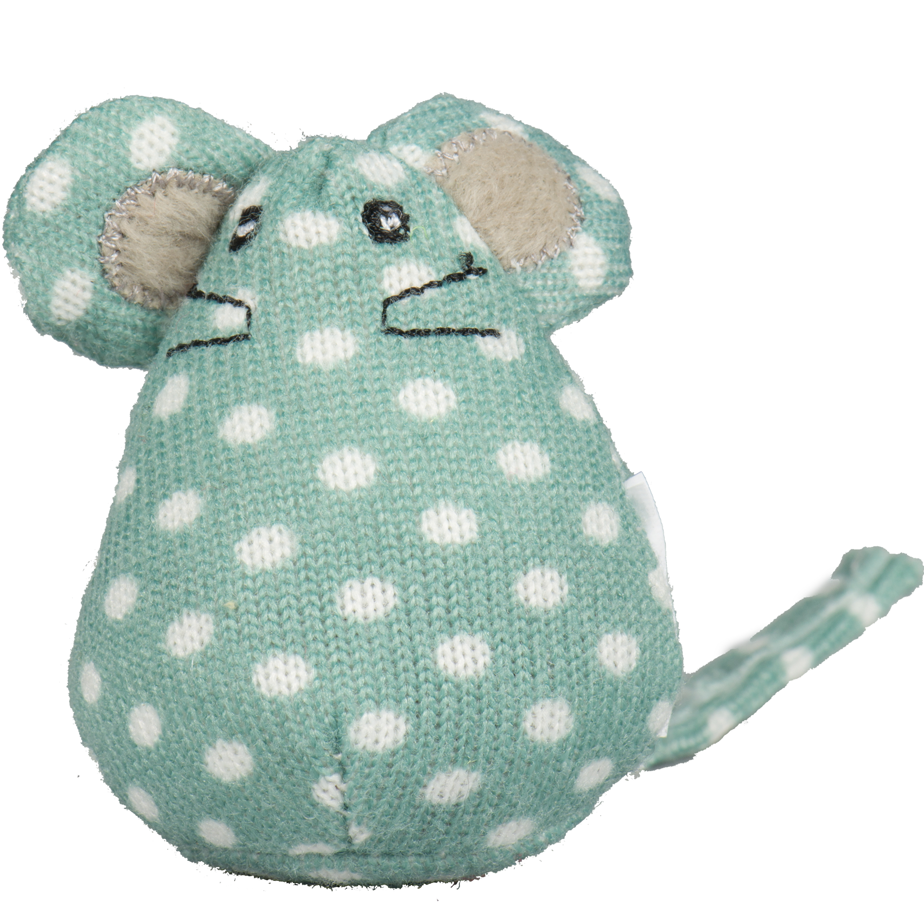 Polka Dot Catnip Mice Toys, 16-Pack with Storage Bucket