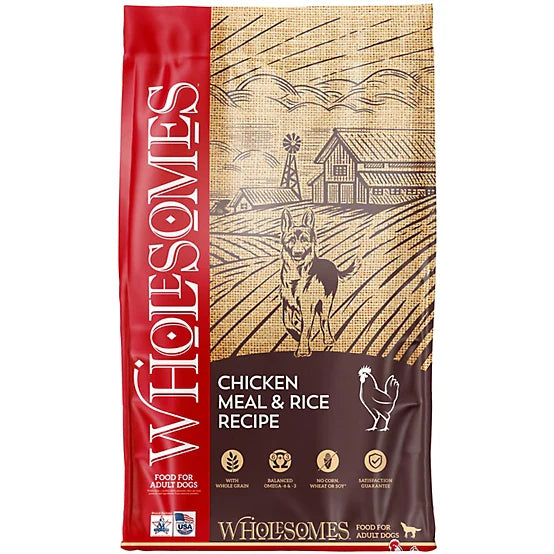 Wholesomes Chicken Meal & Rice Dry Dog Food