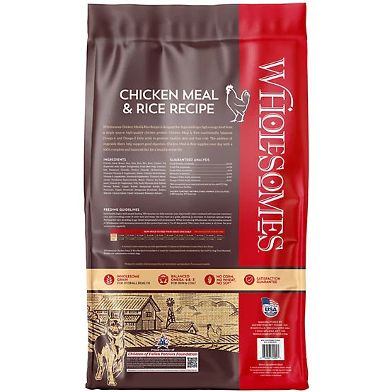 Wholesomes Chicken Meal & Rice Dry Dog Food