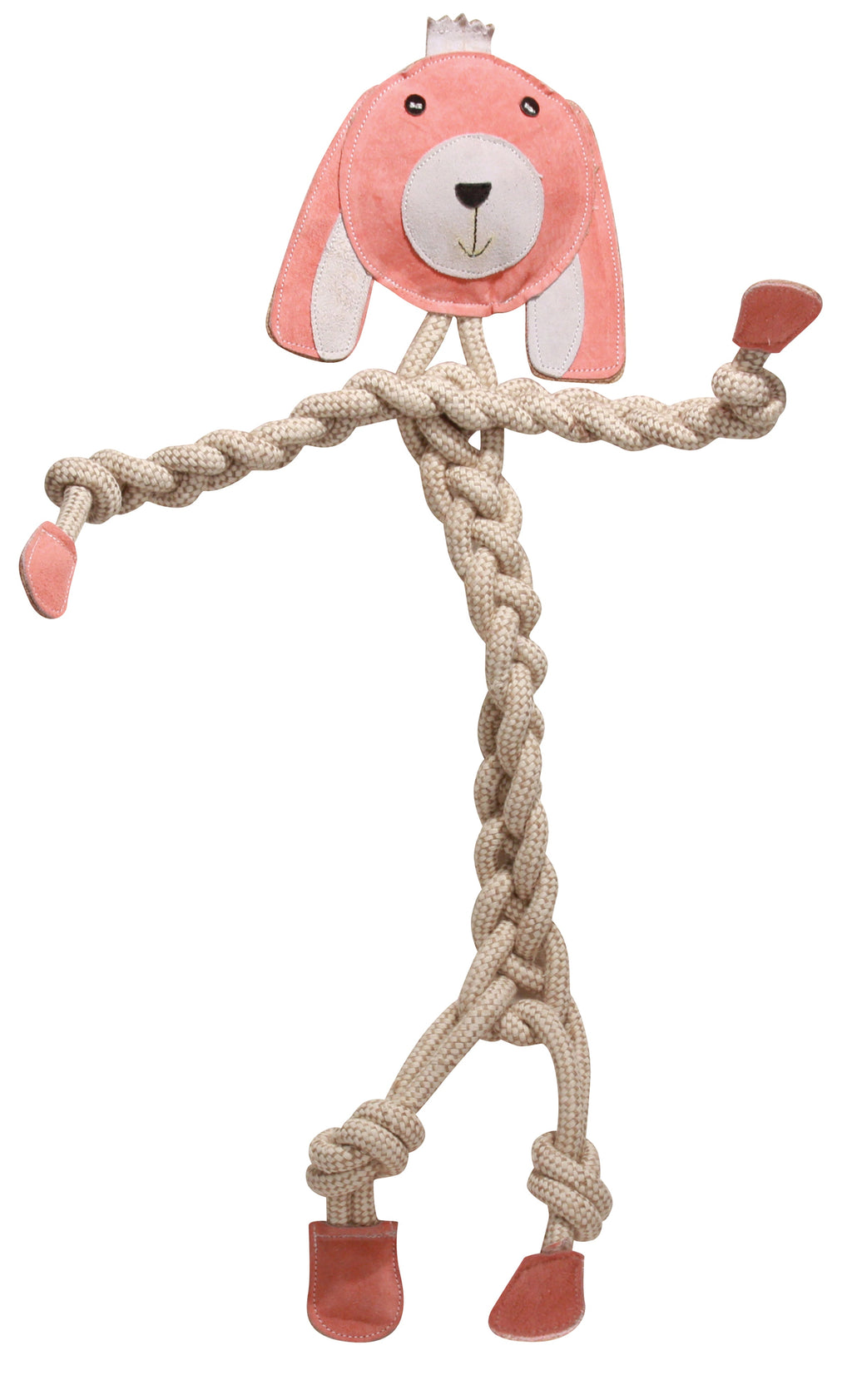 Rope Knotties® Dog Tug Toy Set – Natural Cotton, Hemp, Leather