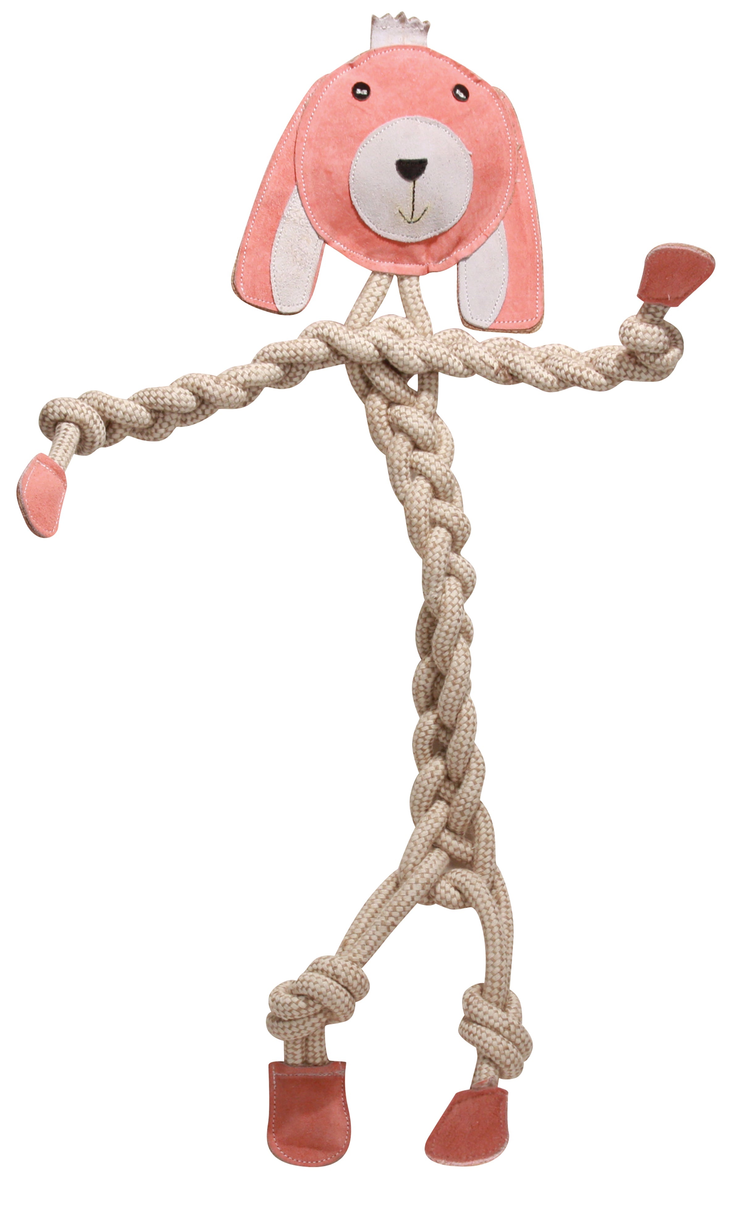 Rope Knotties® Dog Tug Toy Set – Natural Cotton, Hemp, Leather