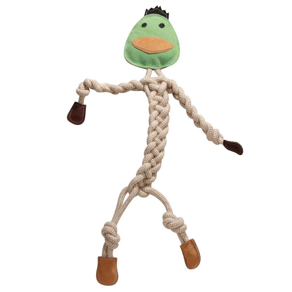 Rope Knotties® Dog Tug Toy Set – Natural Cotton, Hemp, Leather