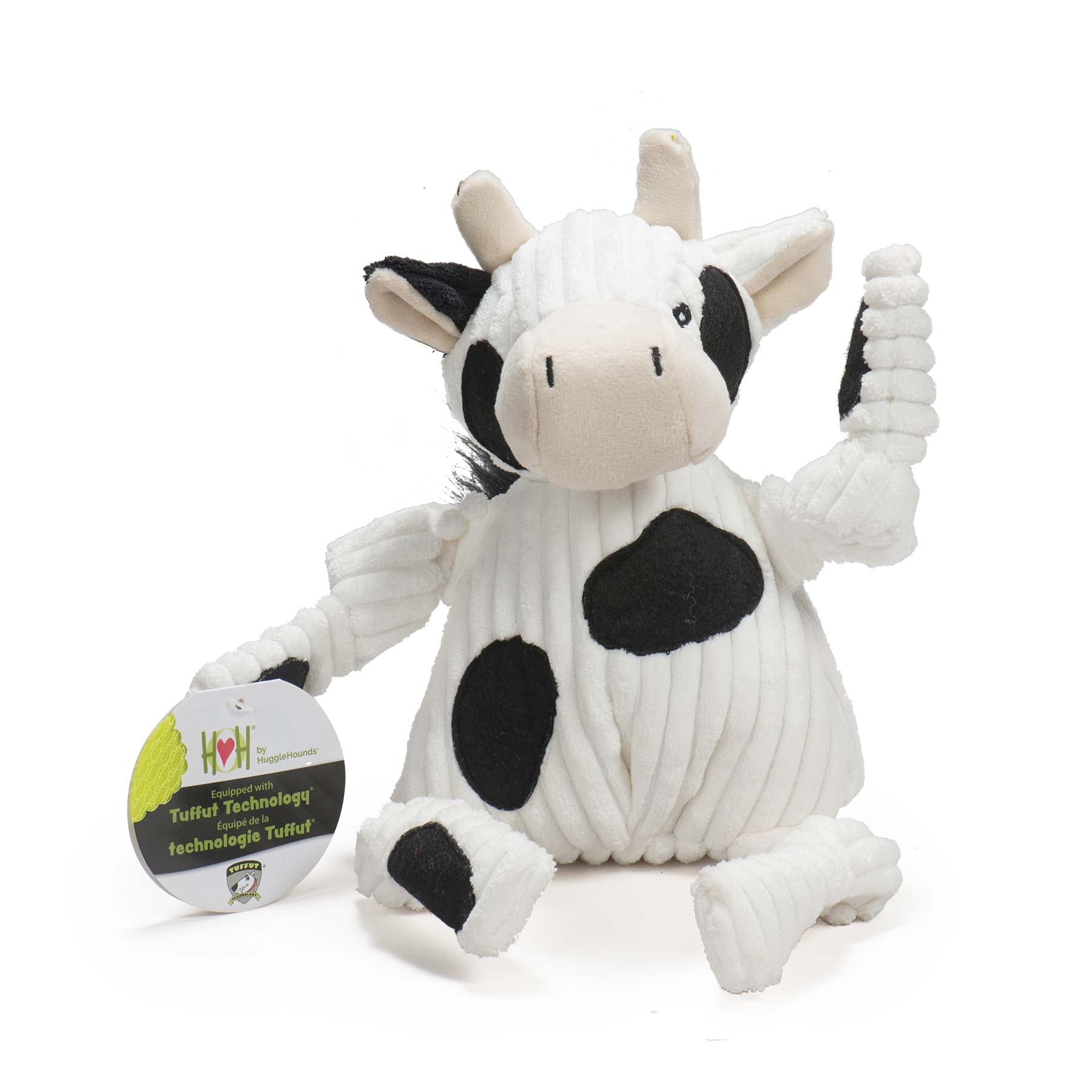 Knotted Plush Dog Toy with Tuffut Technology, Multiple Squeakers