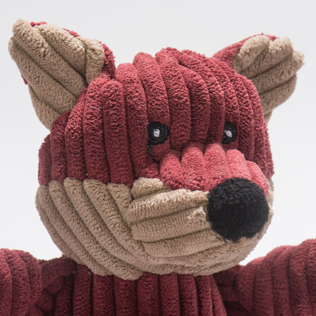 Knotted Plush Dog Toy with Multiple Squeakers, Small or Large