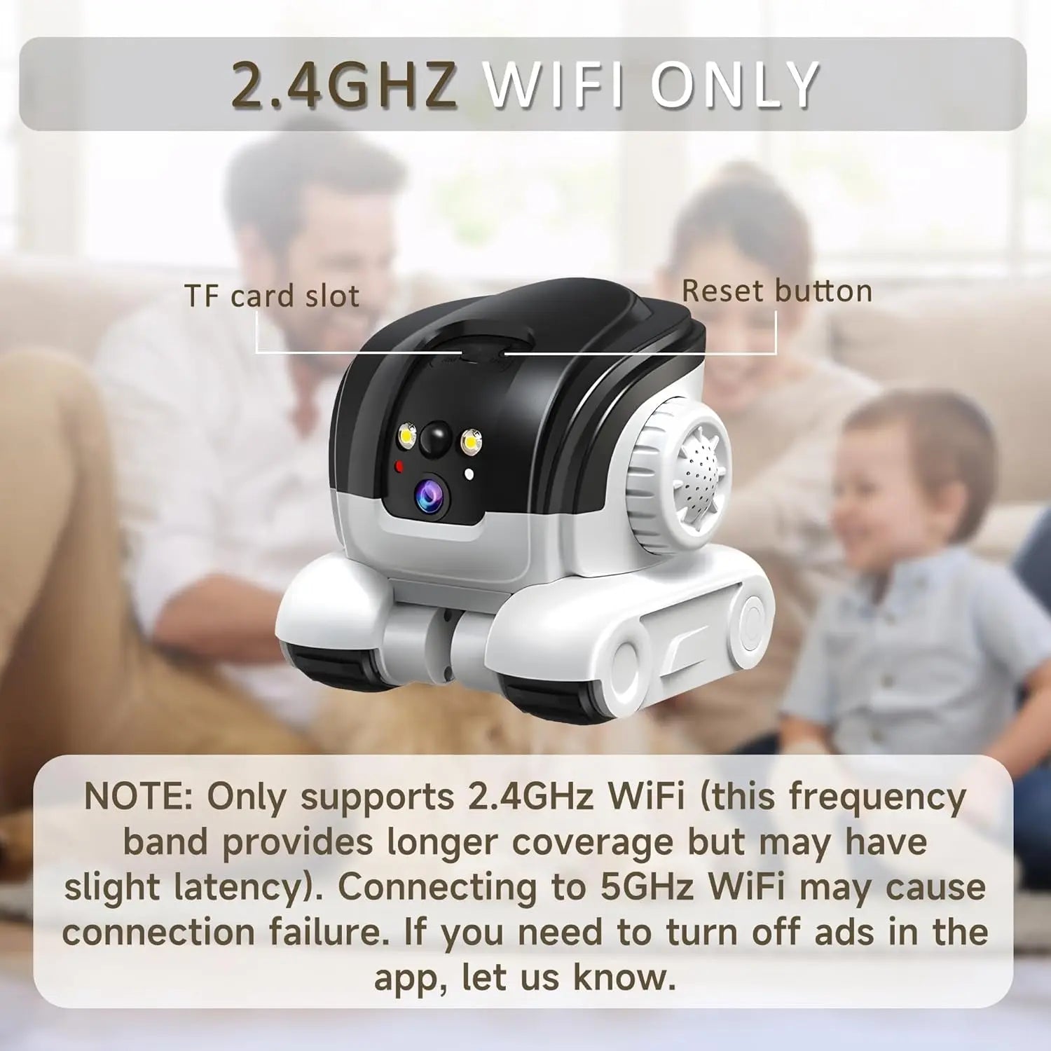 Smart Pet Camera Robot with 1080P HD Video and 360° App Control