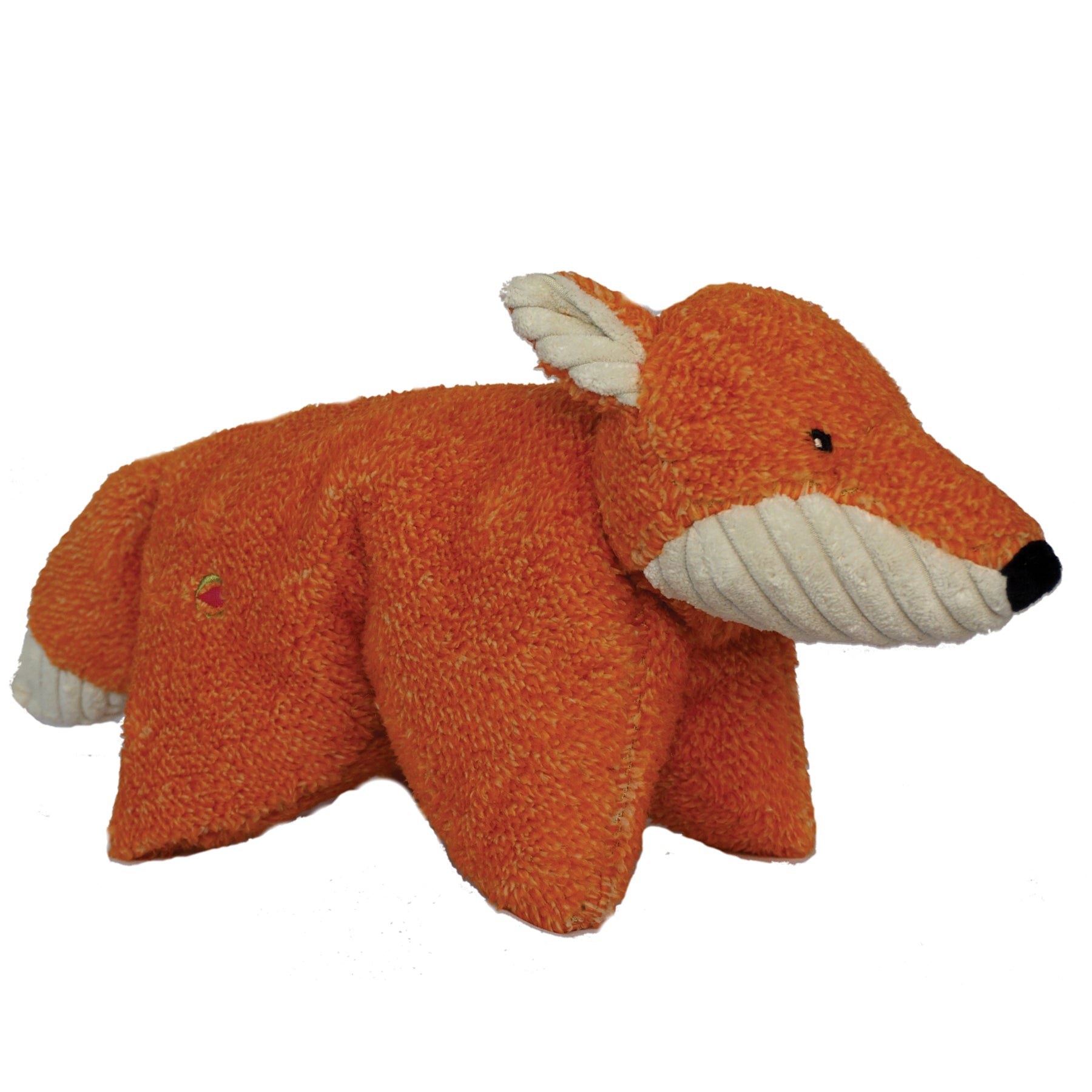 Squooshie Fox Plush Dog Toy with Tweedy Texture, 14-Inch
