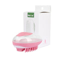 2-in-1 Bath & Grooming Brush for Cats and Dogs, Silicone Bristles