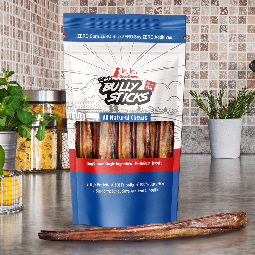 12-Inch Jumbo Beef Bully Sticks for Dogs, 2-Pack
