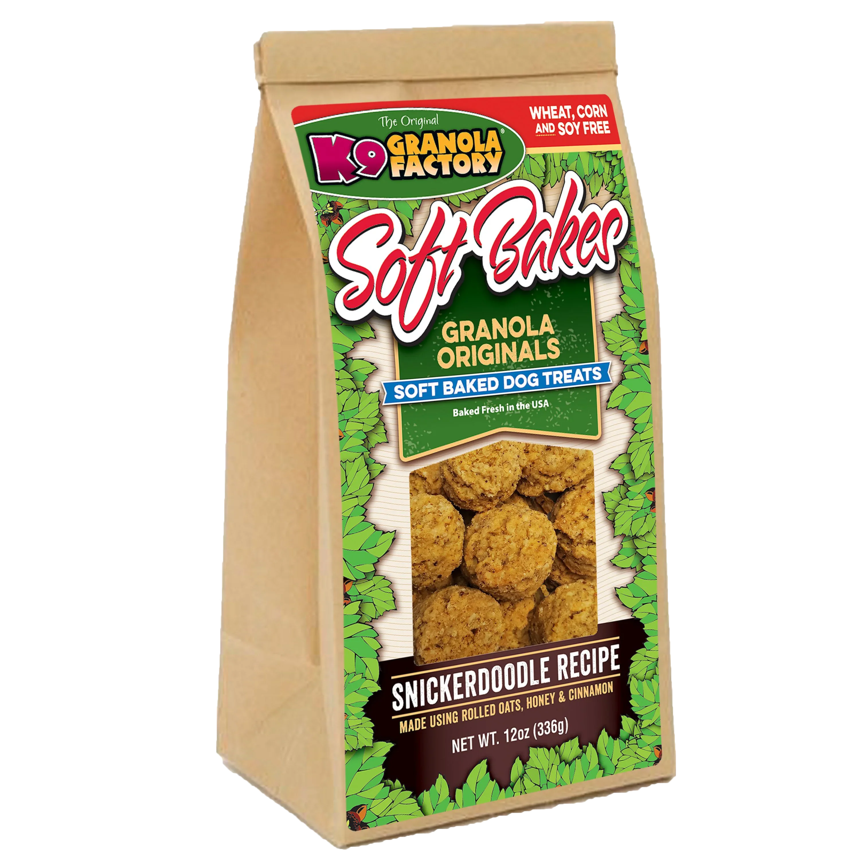 Soft Bakes Dog Treats with Carob & Yogurt Chips, Wheat-Free