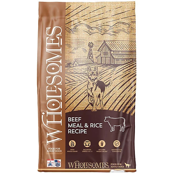 Wholesomes Beef Meal & Rice Adult Dog Food