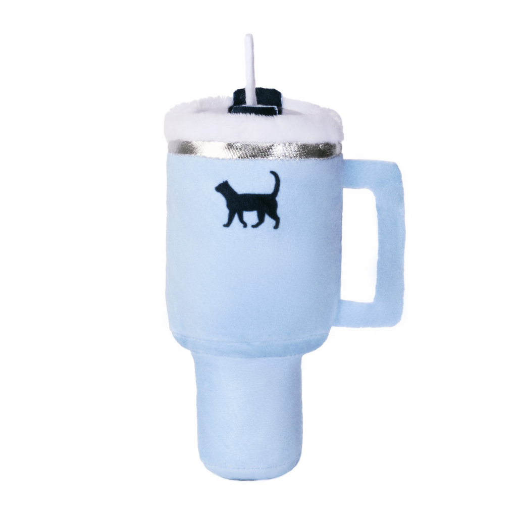 PUPROAR Kitty Cup Plush Cat Toy with Catnip and Crinkle Paper