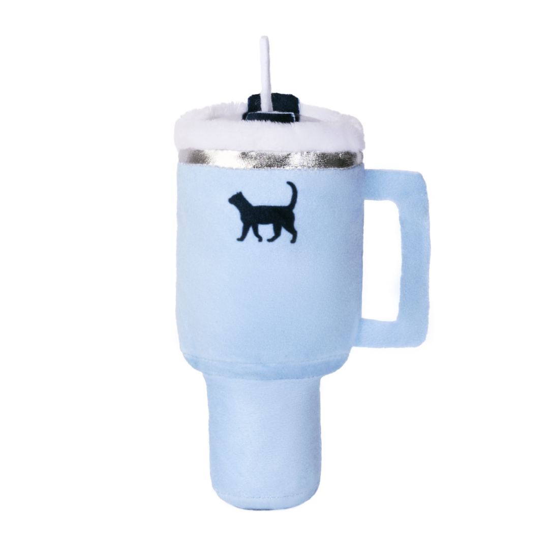 PUPROAR Kitty Cup Plush Cat Toy with Catnip and Crinkle Paper
