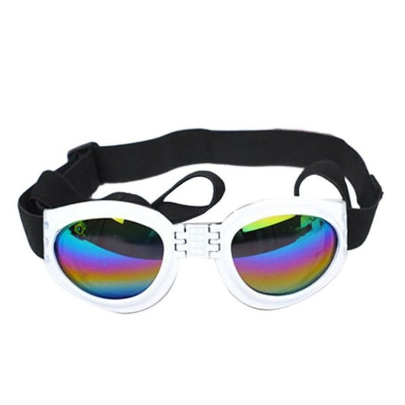 Dog Sunglasses for Medium and Large Dogs, Adjustable Fit, Plastic Frame