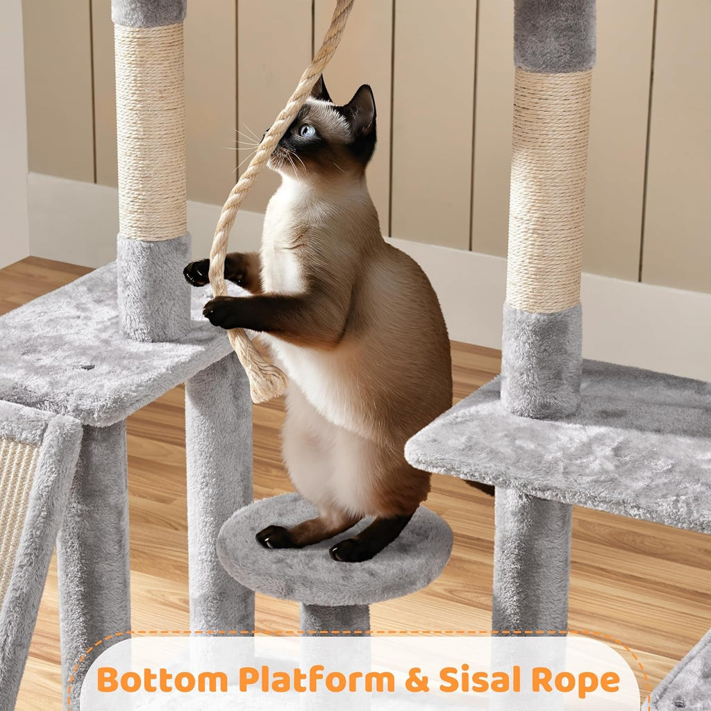 Multilevel Cat Tree with Condo, Perches & Scratching Posts