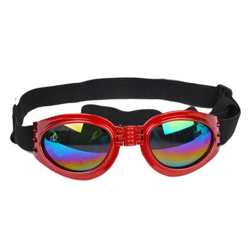 Dog Sunglasses for Medium and Large Dogs, Adjustable Fit, Plastic Frame