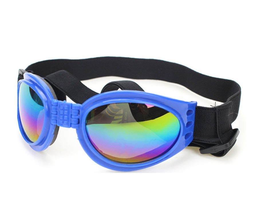 Dog Sunglasses for Medium and Large Dogs, Adjustable Fit, Plastic Frame