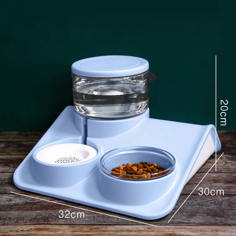 Dual Pet Feeding and Water Bowl Set – Multiple Colors and Styles