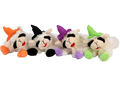 Lamb Chop Plush Dog Toy with Halloween Witch Hat and Squeaker