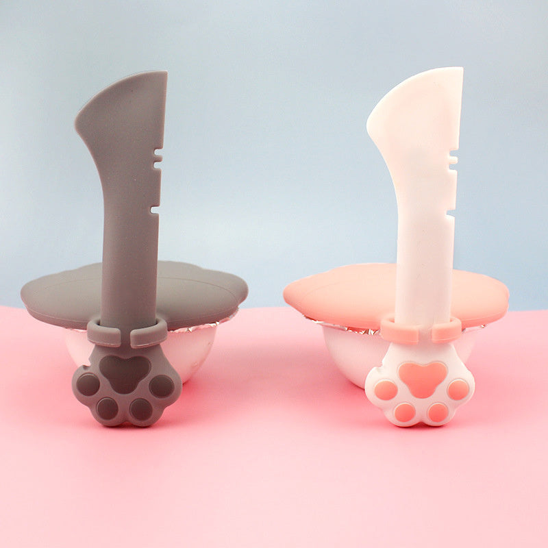 Silicone Pet Food Spoon and Can Lid Set