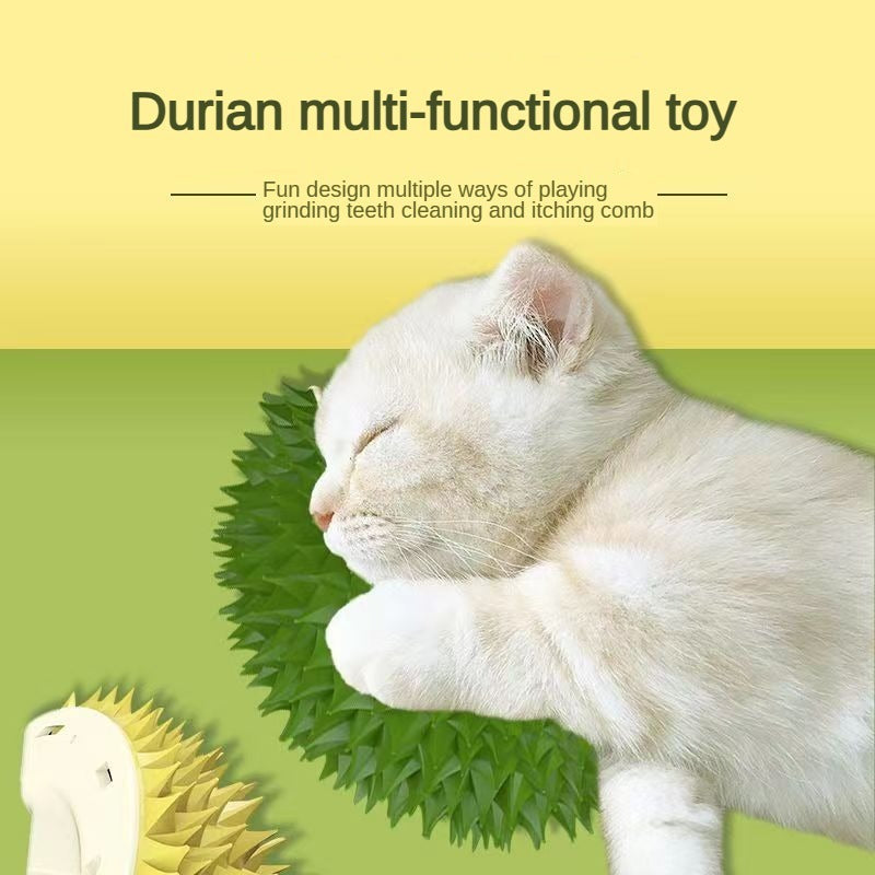Avocado Catnip Ball & Durian Cat Brush Set for Cats
