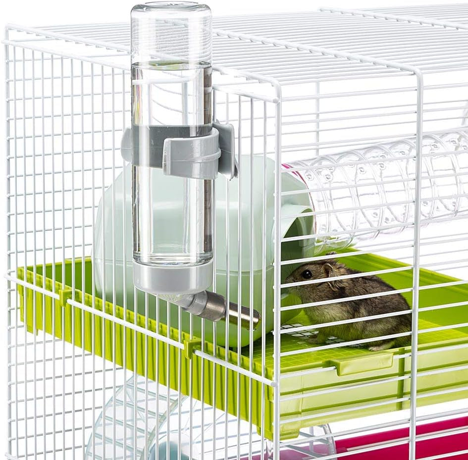 Interactive Hamster Cage with Accessories and Deep Base