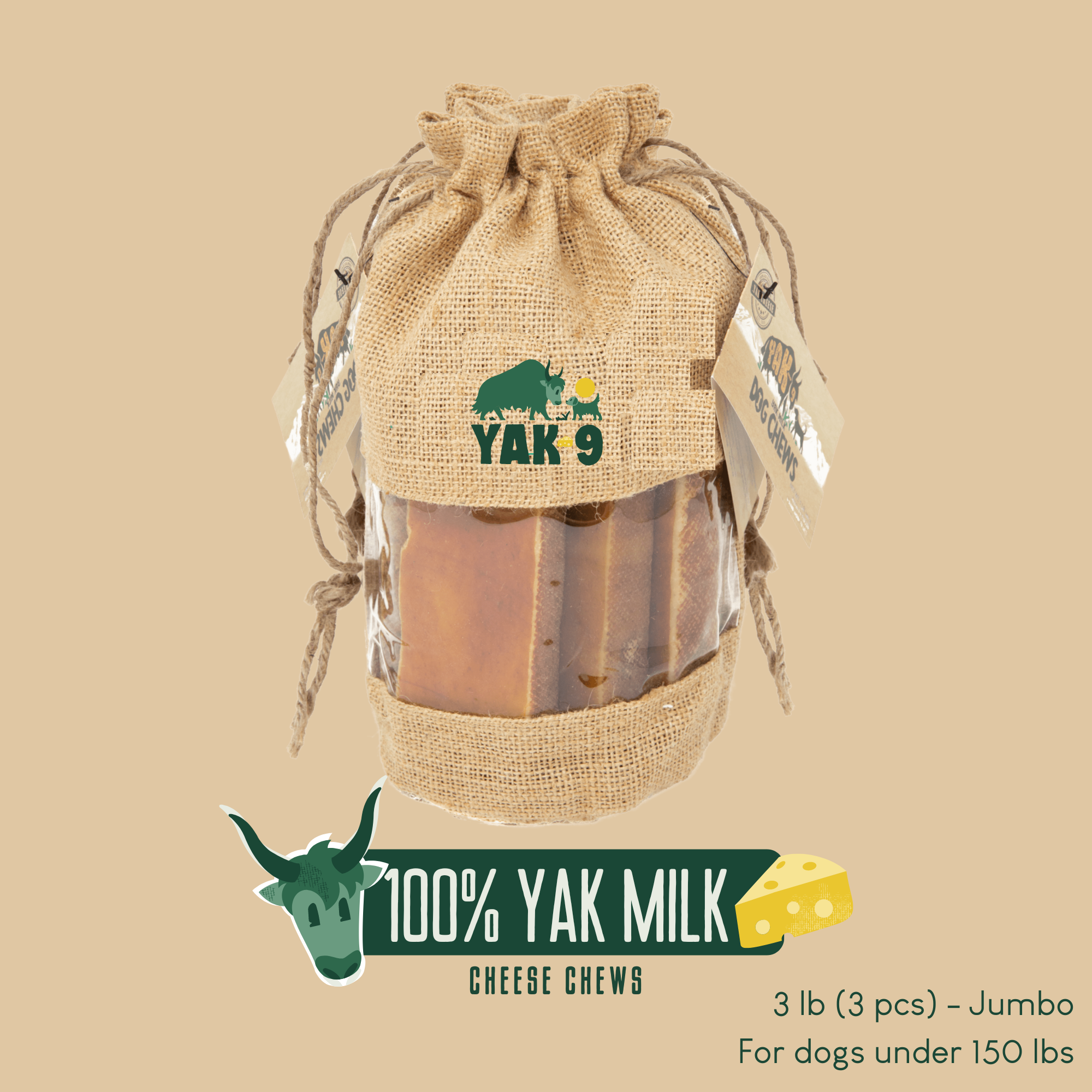 Yak-9 Himalayan Yak Milk Dog Chew