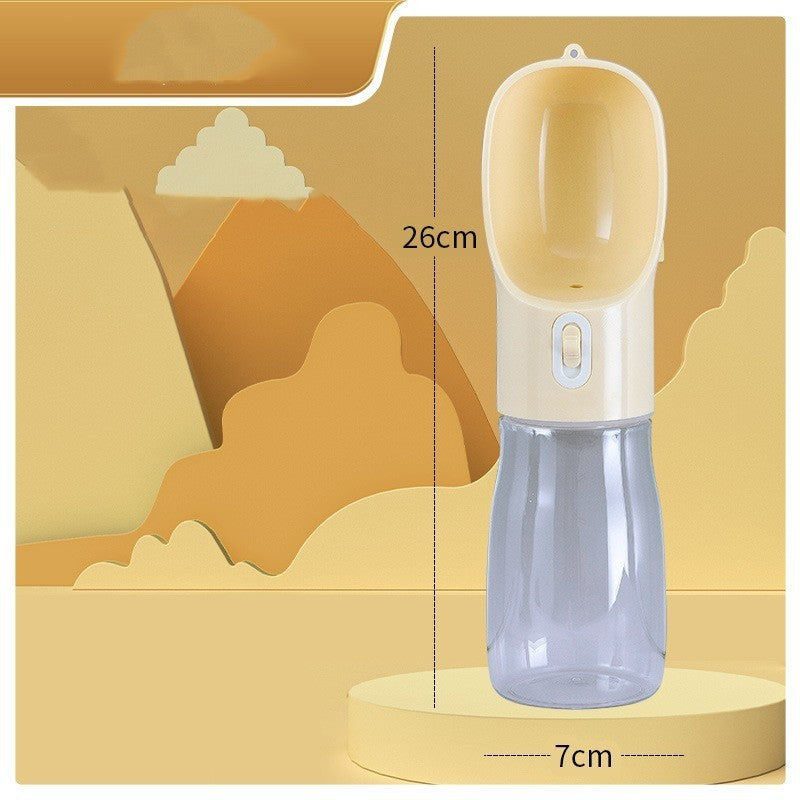 Portable Pet Water Bottle, Plastic, 458ml, for Dogs and Cats