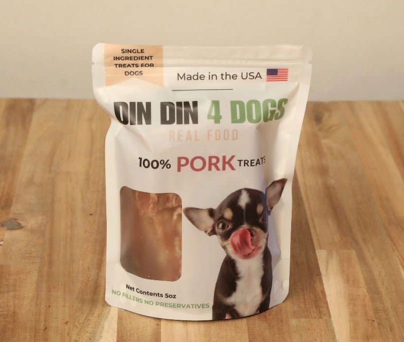 100% Pork Dog Treats, Single Ingredient, 5 oz Bag