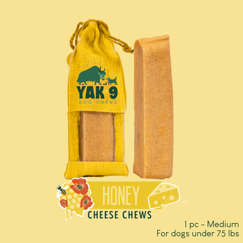 Honey Yak Cheese Dog Chews with Organic Himalayan Honey